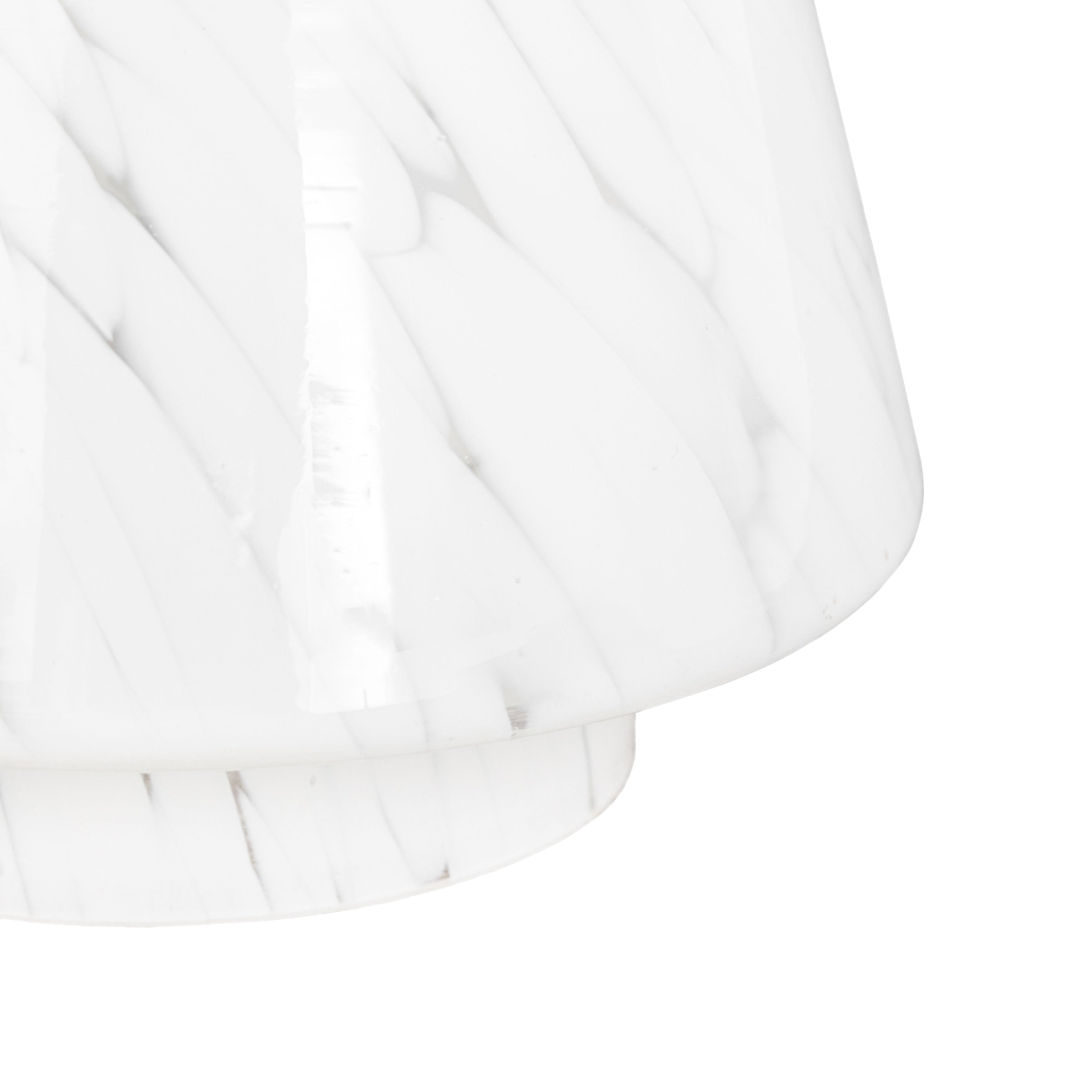 White Confetti Glass Tree Decoration Large